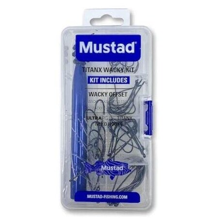 Mustad Titanx Wacky Kit Asst 56Pc WN-WKIT-1